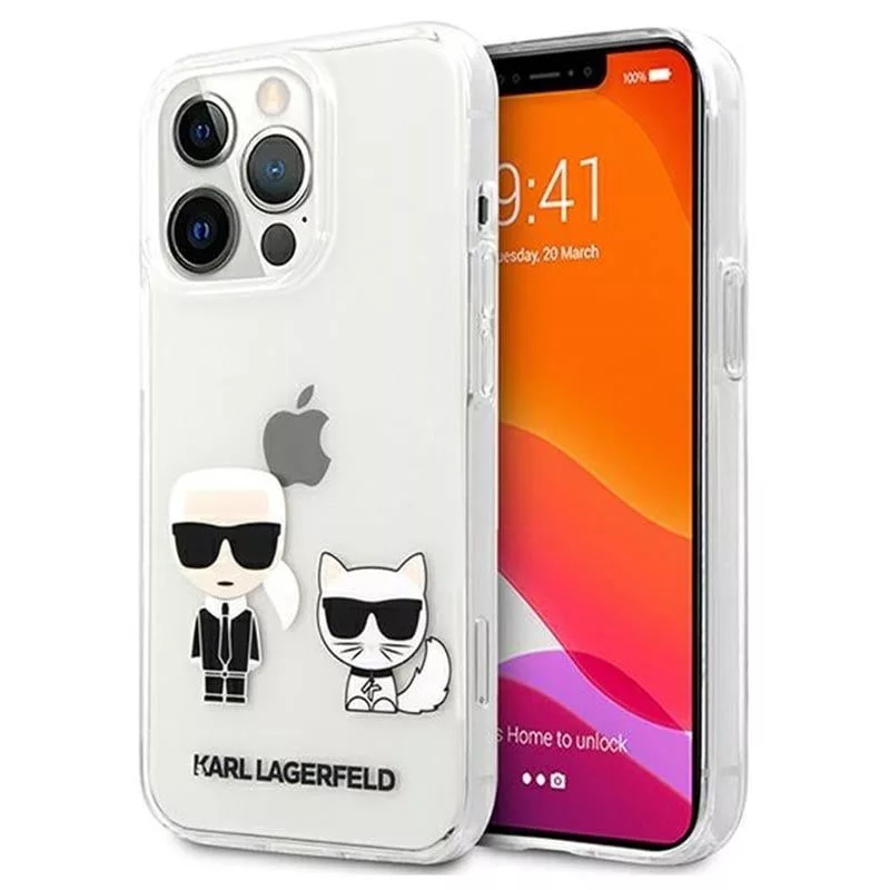 Karl Lagerfeld iPhone 13 Pro Choupette Case transparant