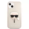 Karl Lagerfeld Apple iPhone 13 TPU Full Glitter Head Case goud