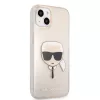 Karl Lagerfeld Apple iPhone 13 TPU Full Glitter Head Case goud