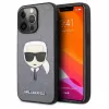 Karl Lagerfeld Apple iPhone 13 Pro Saffiano Karl Head Case zilver
