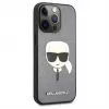 Karl Lagerfeld Apple iPhone 13 Pro Saffiano Karl Head Case zilver