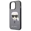 Karl Lagerfeld Apple iPhone 13 Pro Saffiano Karl Head Case zilver