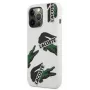 Lacoste Apple iPhone 13 Pro Liquid Silicone Allover Pattern Case wit