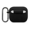 Lacoste Apple AirPods 3 Liquid Silicone Glossy Printing Logo Case zwart