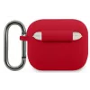 Lacoste Apple AirPods 3 Liquid Silicone Glossy Printing Logo Case rood