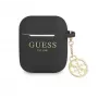Guess Apple 4G Charms siliconen case voor AirPods 1/2 zwart