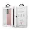 Guess Samsung Galaxy S22 Plus PU-leer Saffiano-hoesje roze