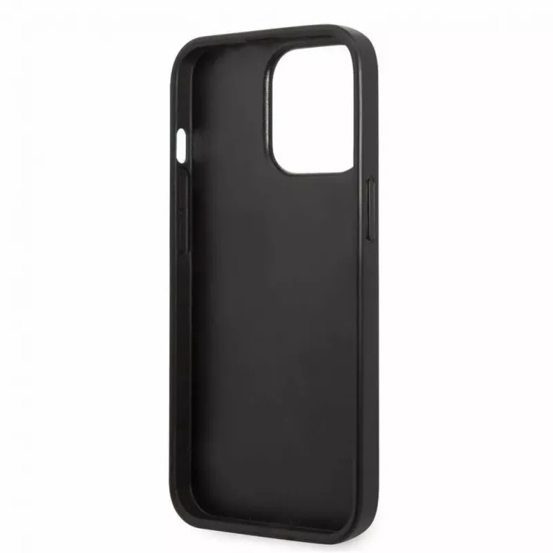 Karl Lagerfeld Apple iPhone 13 Pro Monogram Plaque hoesje zwart roze