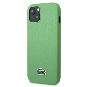 Lacoste Apple iPhone 14 Iconic Petit Pique Logo groene achterkant hoesje