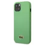 Lacoste Apple iPhone 14 Iconic Petit Pique Logo groene achterkant hoesje