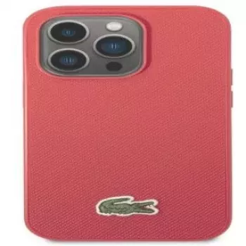 Lacoste Apple iPhone 14 Pro Iconic Petit Pique Logo Case rood