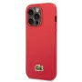 Lacoste Apple iPhone 14 Pro Iconic Petit Pique Logo Case rood