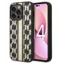 Karl Lagerfeld Apple iPhone 14 Pro 6,1 Hardcase Monogram Stripe bruin