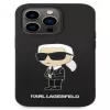 Karl Lagerfeld Apple iPhone 14 Pro Max Liquid Silicone Ikonik NFT hoesje zwart