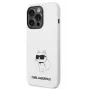 Karl Lagerfeld Apple iPhone 14 Pro Liquid Silicone Choupette NFT hoesje wit