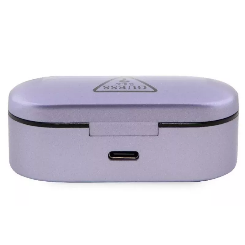 Guess True Wireless Triangle Logo BT5.0 Stereo Oordopjes lila