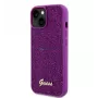 Guess Apple iPhone 15 Sequin Script Logo hoesje magenta