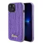 Guess Sequin Script Logo Case voor iPhone 15 lila