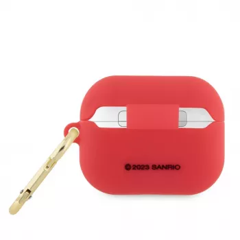 Hello Kitty Apple AirPods Pro hoesje siliconen 3D Kitty Head rood