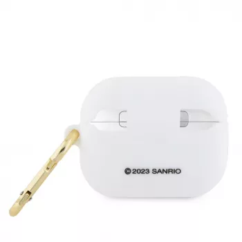 Hello Kitty Apple AirPods Pro hoesje siliconen 3D Kitty Head wit