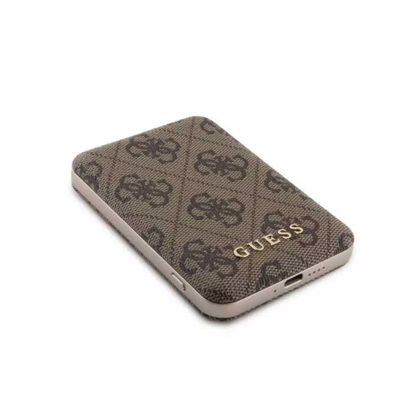 Guess Powerbank MagSafe 5000mAh 4G PU bruin