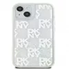 DKNY Apple iPhone 15 Hardcase Liquid Glitter Multilogo wit