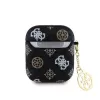 Guess AirPods 1/2 PU 4G Peony Charm case zwart