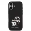 Karl Lagerfeld Apple iPhone 17 Liquid Silicone K&CH Sketch MagSafe case zwart