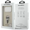 Karl Lagerfeld Apple iPhone 17 Pro siliconenhoes met MagSafe - bruin (KL Sketch & Logo)