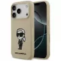 Karl Lagerfeld Apple iPhone 17 Pro siliconenhoes met MagSafe - bruin (KL Sketch & Logo)