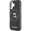 Karl Lagerfeld Apple iPhone 17 siliconenhoes met MagSafe KL Head Logo zwart