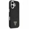 Guess Apple iPhone 17 PU Leder Triangle Logo MagSafe hoes zwart