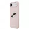 Karl Lagerfeld Apple iPhone Air Liquid Silicone Double Heads MagSafe-hoesje roze