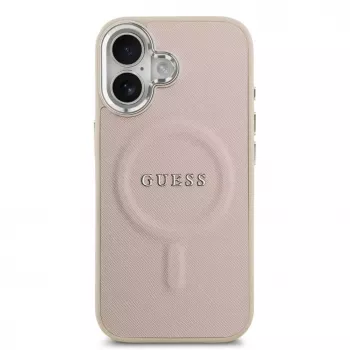 Guess Apple iPhone 17 PU Saffiano MagSafe-hoesje roze