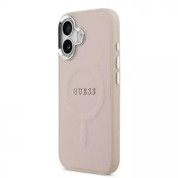 Guess Apple iPhone 17 PU Saffiano MagSafe-hoesje roze