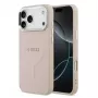Guess Apple iPhone 17 Pro siliconen hoesje met MagSafe Classic Logo roze