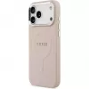 Guess Apple iPhone 17 Pro Max siliconen hoesje met MagSafe Classic Logo roze