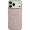 Guess Apple iPhone 17 Pro Max siliconen hoesje met MagSafe Classic Logo roze