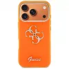 Guess IML 4G Script Metal Hoesje voor iPhone 17 Pro, oranje