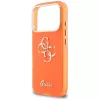 Guess IML 4G Script Metal Hoesje voor iPhone 17 Pro, oranje