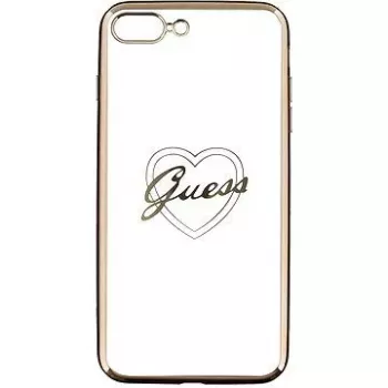 Guess Apple iPhone 7 Plus / 8 Plus Apple Heart TPU-hoesje goud