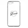 Guess Apple iPhone 7 Plus / 8 Plus Apple Heart TPU-hoesje zilver
