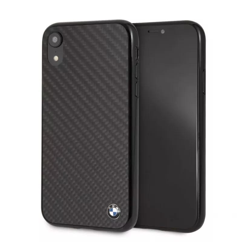 BMW Apple iPhone XR Signature hardcase echt carbon zwart