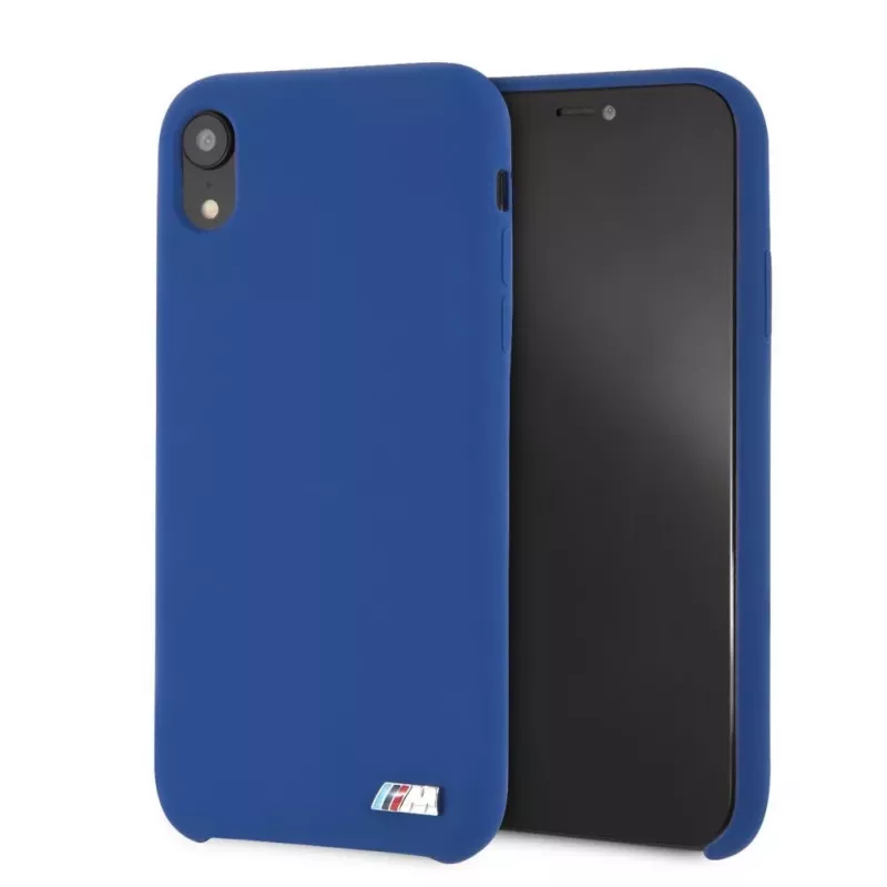 BMW Apple iPhone XR hardcase siliconen navy