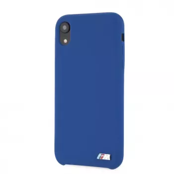 BMW Apple iPhone XR hardcase siliconen navy