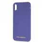 Karl Lagerfeld Apple iPhone XS Max Gold Logo siliconen hoesje violet