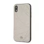 Mercedes-Benz Apple iPhone XR Twister echt leren hardcase grijs