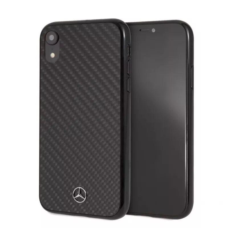 Mercedes-Benz Apple iPhone XR hardcase echt carbonvezel zwart