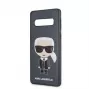 Karl Lagerfeld Samsung Galaxy S10 Ikonik Full Body PC/TPU-hoesje blauw