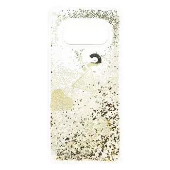Guess Samsung Galaxy S10e Glitter Hearts hoesje goud
